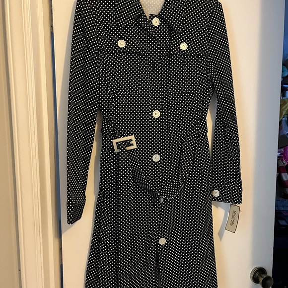 MICHAEL Michael Kors Jackets & Blazers - Blue and White Polka Dot Coat